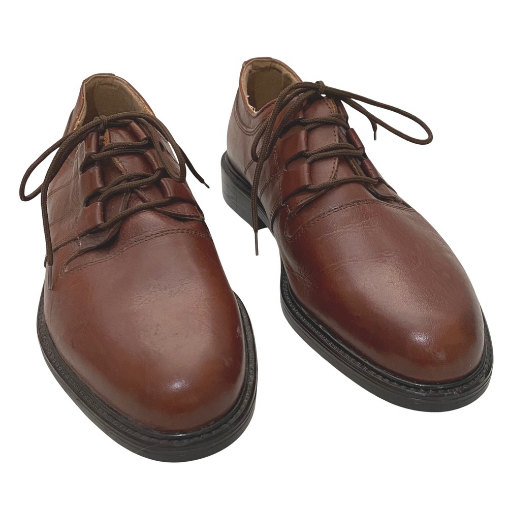 Urban Trends Mens Derby Shoes‎ Size 8.5 Brown Made in Italy Business Career